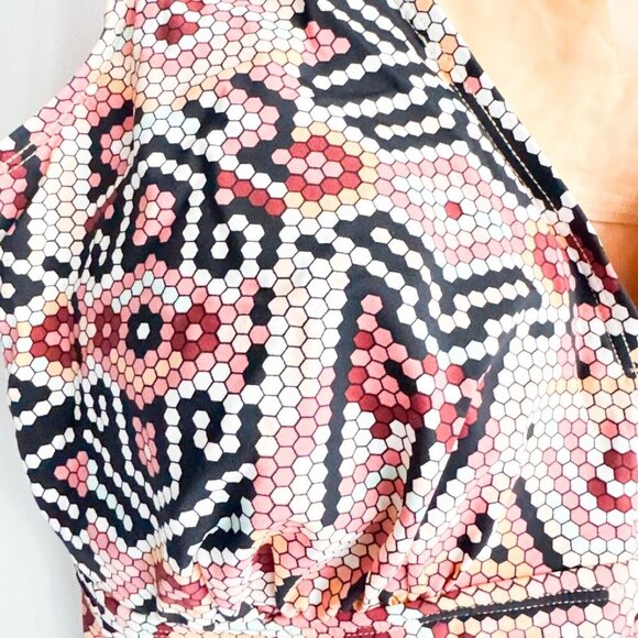 Addition Elle Ruffle Detail Swim Top 1X - Picture 2 of 5